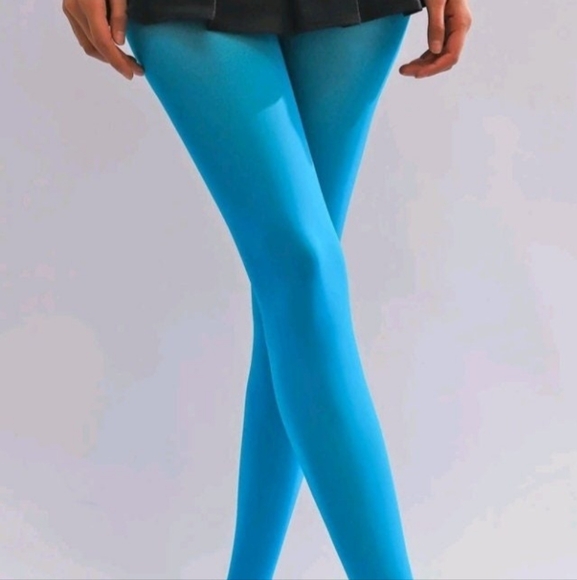 Blue Stockings, Tights, Pantyhose (One size - fits Small, Medium, & Larg… - Picture 1 of 5